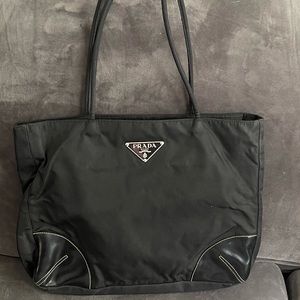 Prada Tessuto Nylon Mini Tote Bag Black